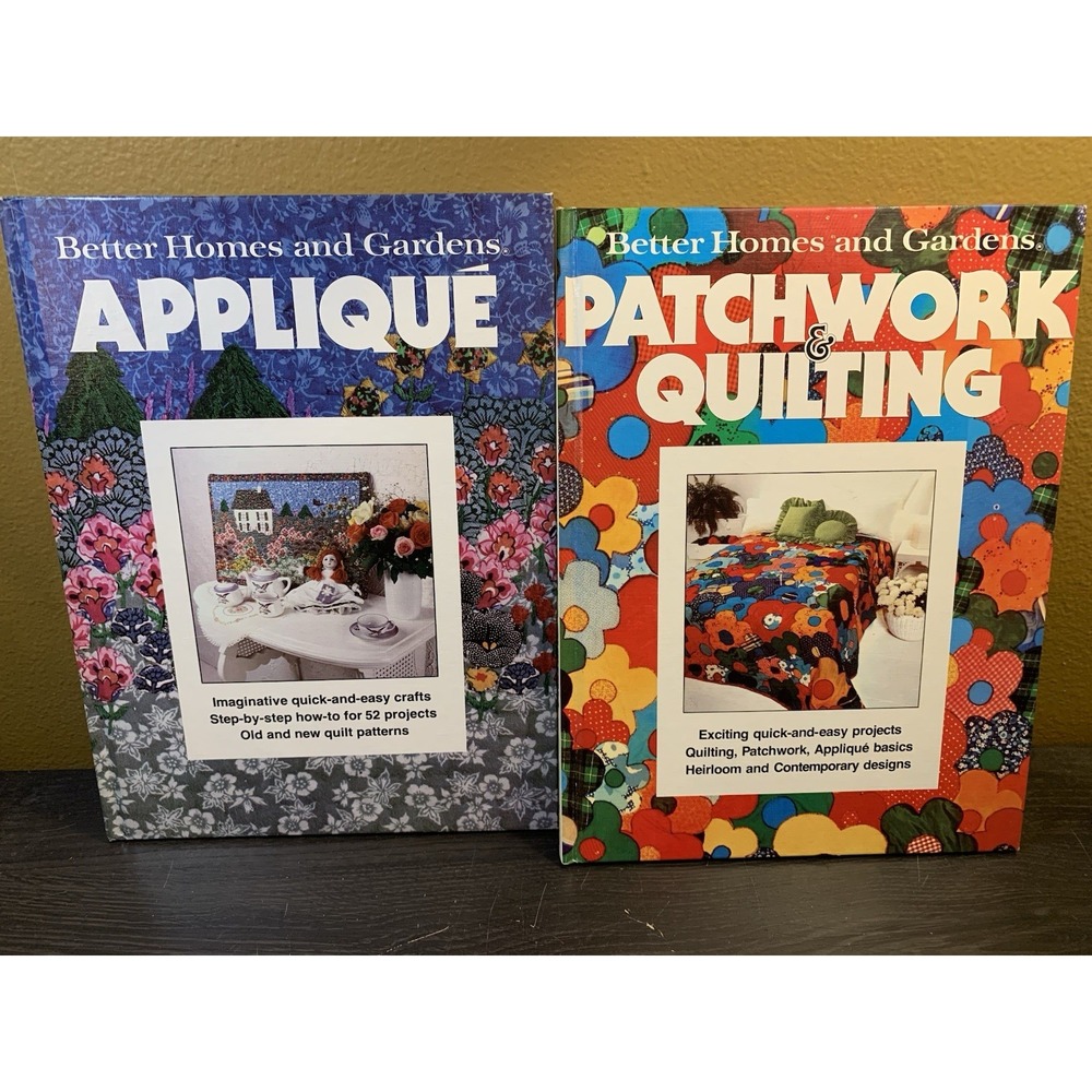 Better Homes & Gardens Craft Book Set Patchwork Quilting &  Applique